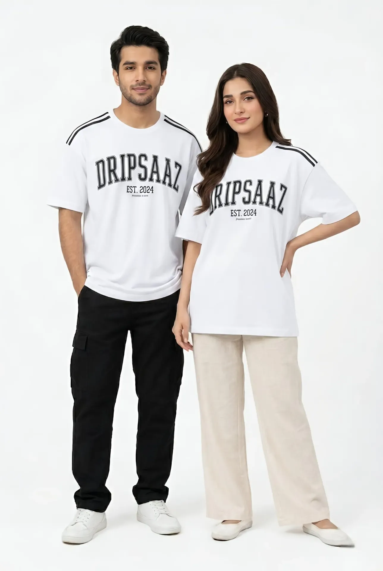 white premium tee (s)
